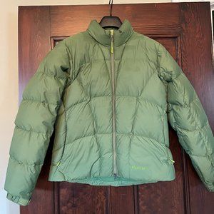 Marmot Women's Green Puffer Jacket
